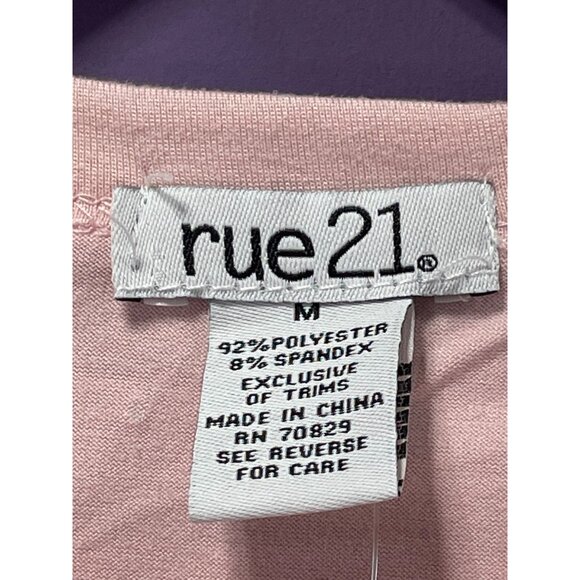 Rue 21 - Women's Short Sleeves T-Shirt - Pink - Medium - Picture 9 of 12
